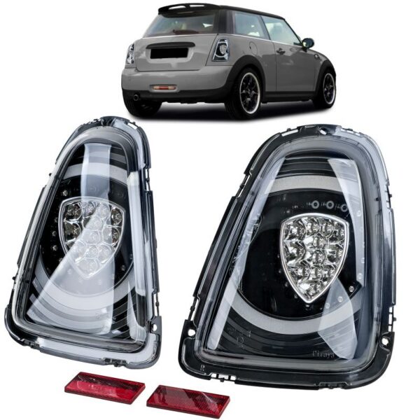 Mini One Cooper R56 2010-2014 LED-tagatuled, Black