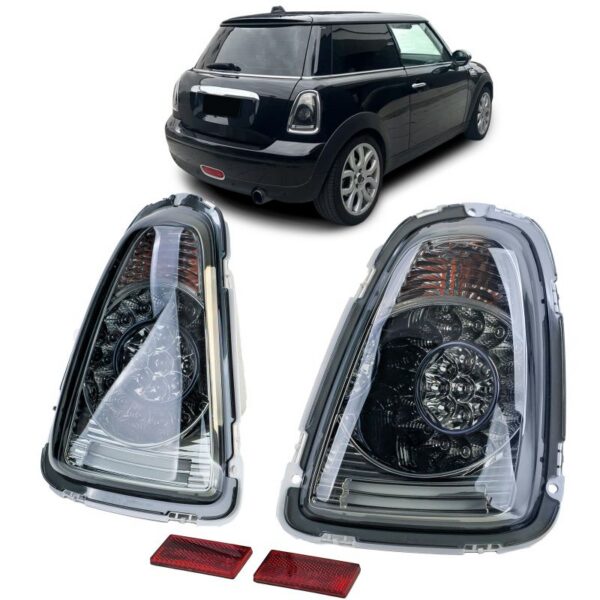 Mini One Cooper R56 2006-2010 LED-tagatuled, Black smoke