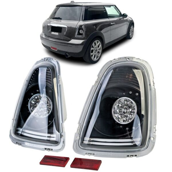 Mini One Cooper R56 2006-2010 LED-tagatuled, Black
