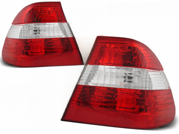 TAIL LIGHTS RED WHITE fits BMW 3 SERIES (E46) SEDAN (kopeeri)