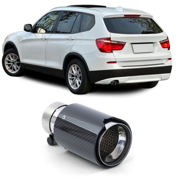 90 mm süsinikkiust summutitoru BMW X3 F25 2010-2017