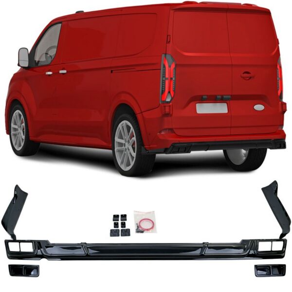 Diffuuser läikivmust Ford Tourneo Transit Custom 2023-