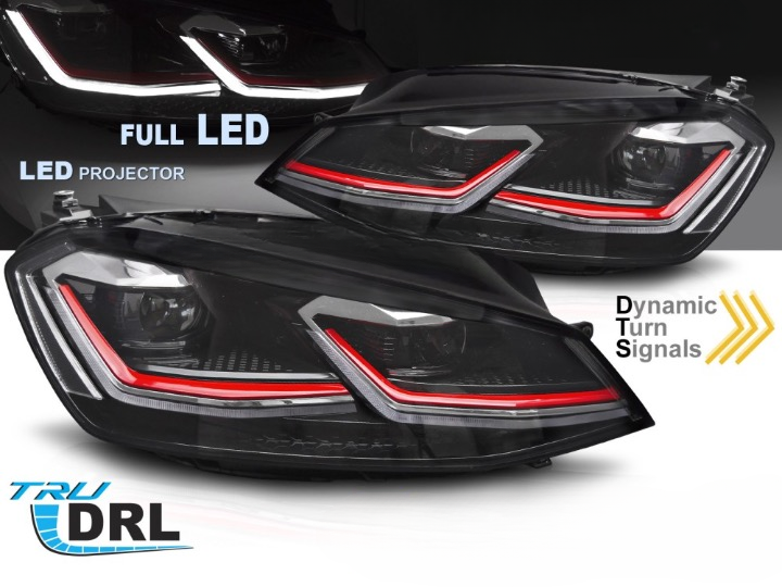 Täis-Led esituled VW GOLF 7 12-17 Halogeentulede asendamiseks!