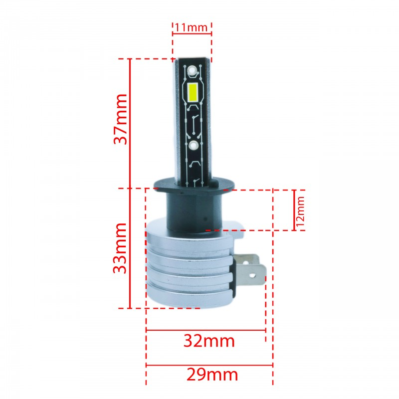 6000K LED Pirnid H1 - Image 2
