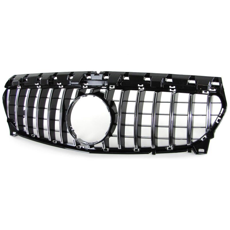 Läikivmust iluvõre kroomribadega Mercedes-Benz CLA (C117) 2016-