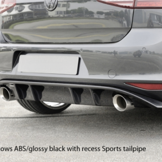 Diffuuser Vw Golf 7 GTI 13–16 Läikiv / Matt / Carbon