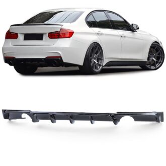 Diffuuser Bmw F30 F31 2x1 toru, läikiv must