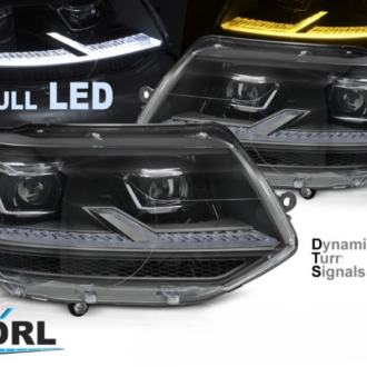 Led esituled "Dynamic Black Chrome" Vw T5.1 09-15