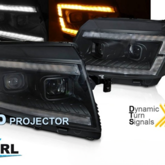 Led esituled "TubeLight Black DRL" Vw Crafter 2017-