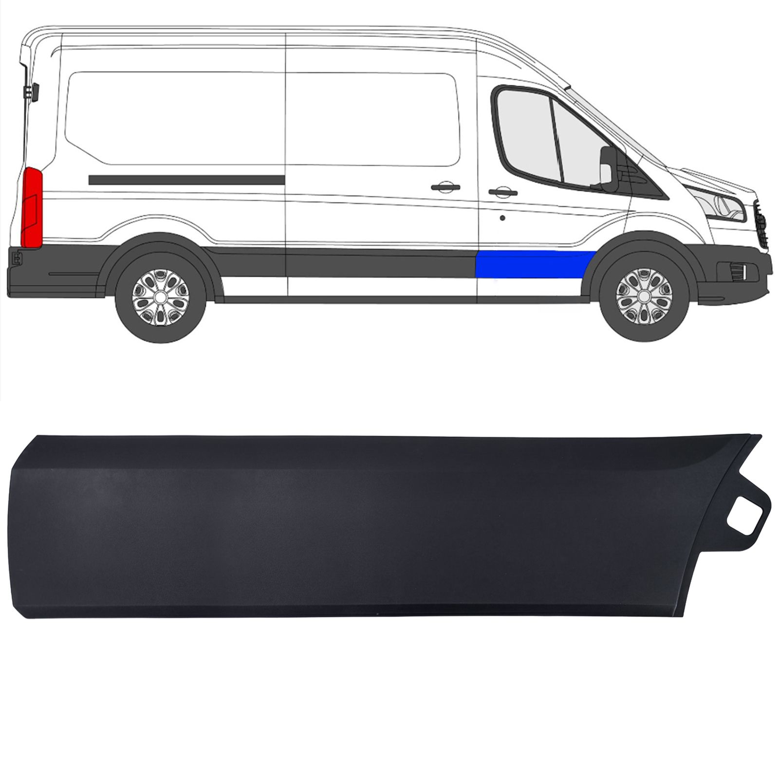 Parema esiukse liist Ford Transit V363 2014-2019 L2 L3 L4