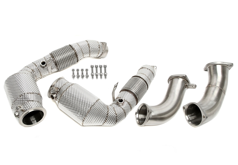 Downpipe katalüsaatoriga ja kuumakaitsega Bmw X5M (G05) / X6M (G06) - mootorikood S68