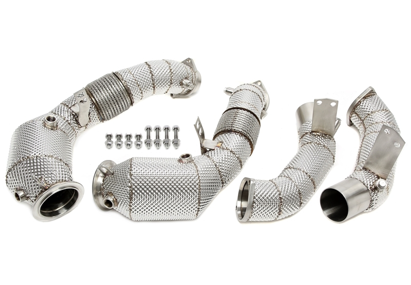 Downpipe katalüsaatoriga ja kuumakaitsega Bmw 550iX (G30) & M850i xDrive (G14/G15/G16)