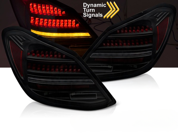 Led tagatuled "Smoke Red" MERCEDES C-CLASS W205 14-21