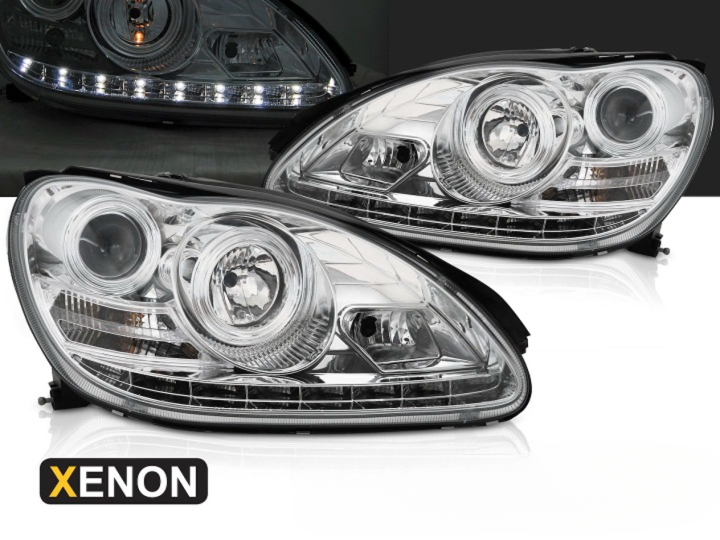 Xenon esituled "Chrome LED" Mercedes S-Klass (W220) 02-05