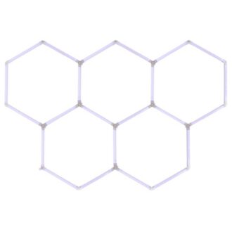 Hexagon LED valgusti 6500K 220V 163 x 250 cm