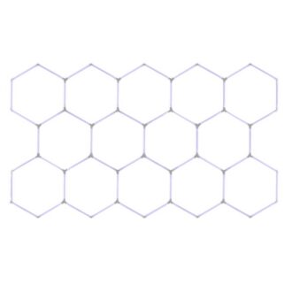 Hexagon LED valgusti 6500K 220V 407 x 239 cm